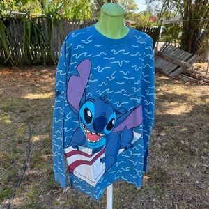 Stitch Pullover Blue Spirit Jersey Adult Size 2XL NWT